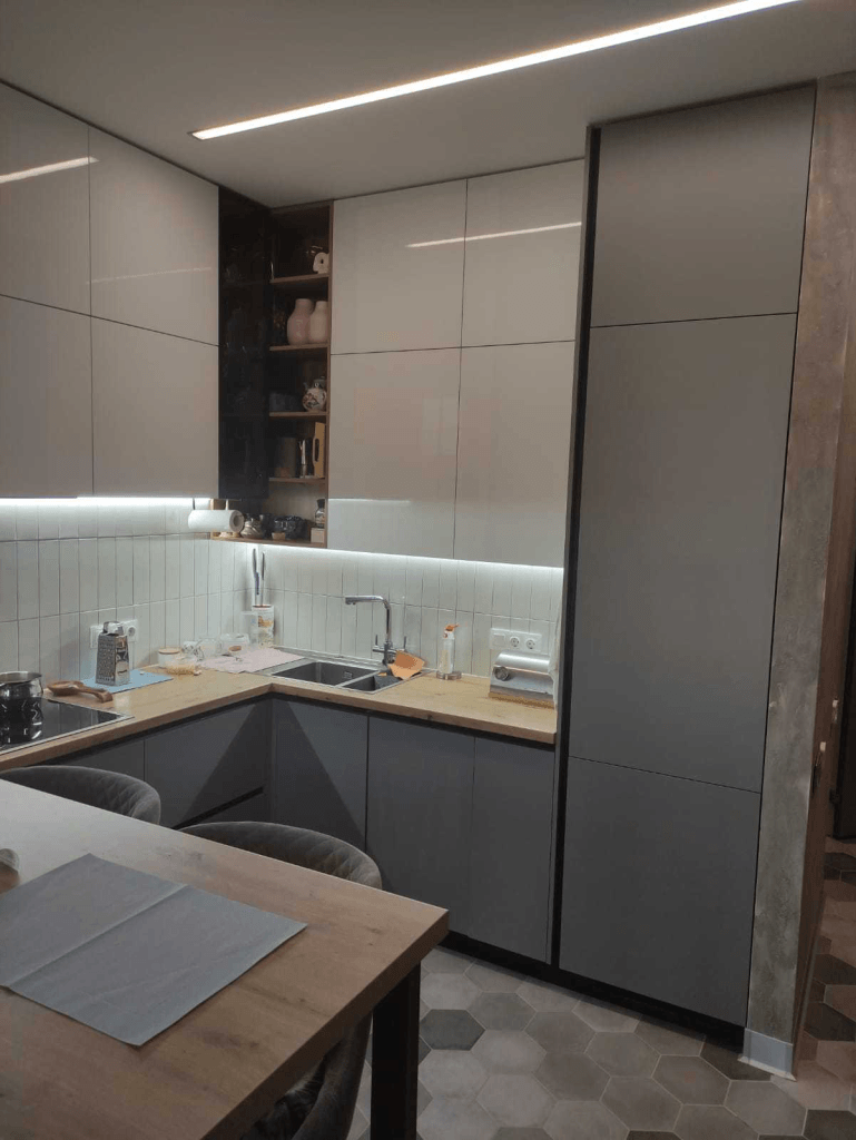 Как оформить кухню в нише. Москва